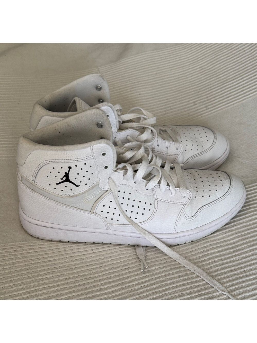 Jordan Access White High-Top Sneakers Size 11